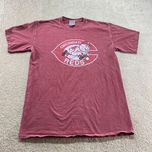 Cincinnati Reds Baseball Shirt Mens Medium Red Short Sleeve MLB Graphic Tee